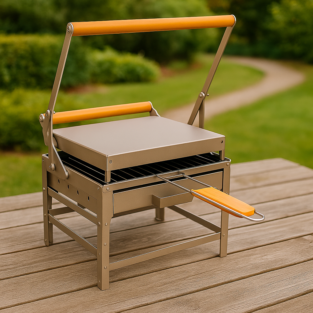 Churrasqueira com Grelha Giratória 360° | Queima de Estoque