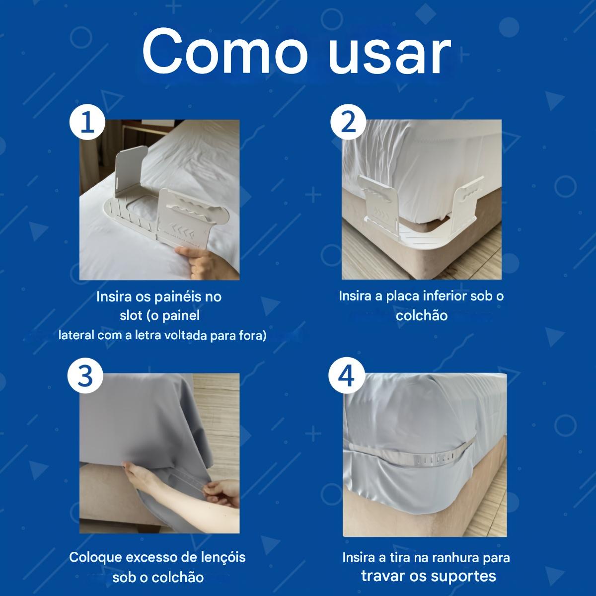 Fixadores de Lençol - Ajuste Seguro e Apertado