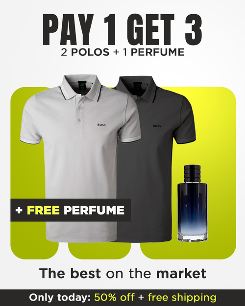 KIT POLO BOSS SHIRTS [PAY 1 GET 3] + PERFUME