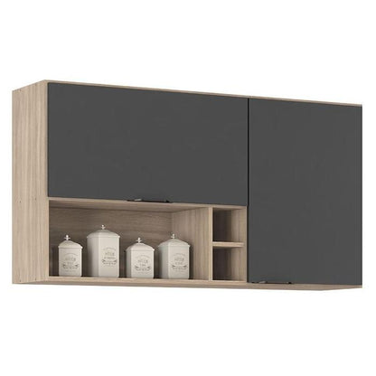 Balcão e aéreo Grafite Cozinha Firenze