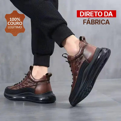 Sapatênis Masculino em Couro Legítimo – Domani Edição 2025 - Exclusivo da Fábrica