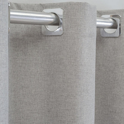 Cortina Blackout 100% Vedação Premium 4,40x2,60m Sala Quarto Varão 3M Cinza